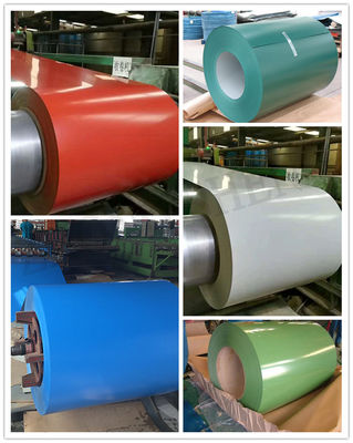 Πρότυπο ASTM Προχρωματισμένο Γαλβανισμένο PPGI PPGL Roll Color Coated Steel Coil για φύλλα οροφής Sirm πιστοποιημένο