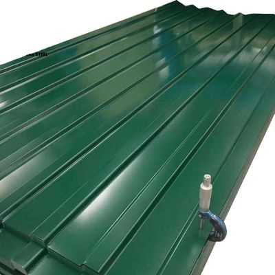 600-1100mm πλάτος χρωματικά επικαλυμμένα μεταλλικά κυματοειδή φύλλα στέγης με αντοχή