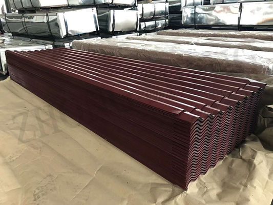 0.12-1.5mm Z40 Ζυθοποιημένο Προχρωματισμένο Χάλυβα PPGI Χρωματικά επικαλυμμένα πλακάκια στέγης με ± 1% ανοχή και υπηρεσία τρύπησης