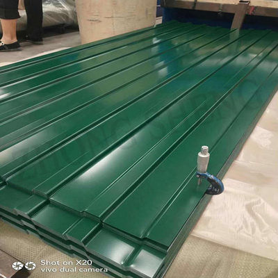 28 μεγέθους καυτό τυλιγμένο 4 * 8FT χρώμα επικαλυμμένο PPGI κύμα κυματοειδής χαρτί στέγης με πιστοποιητικό BIS και προσαρμοσμένο μέγεθος