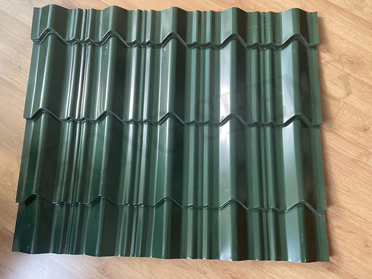 DX53D Grade Roof Top Design Προχρωματισμένο Γαλβανισμένο PPGI RAL 6024 Οδική Πράσινο Χρώμα Επικαλυμμένο Πλάκα Οροφής για οροφές