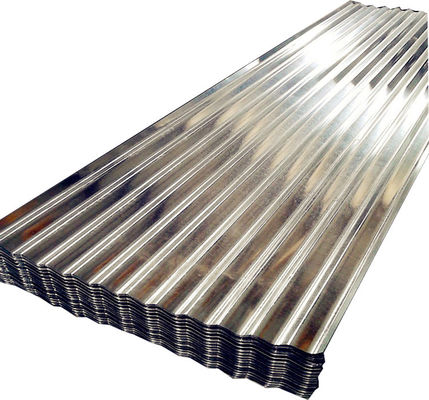 600-1100mm πλάτος 0,5-0,8mm πάχος Προσαρμοσμένο ζεστό ζευγάρι επικαλυμμένο με ψευδάργυρο CGI κυματοειδές γαλβανισμένο χάλυβα οροφή φύλλο για πλακάκια
