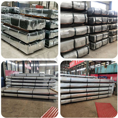 0.14mm 0.15mm 0.20mm 0.22mm Χρώμα Ζιγκ PPGI PPGL Σκωτισμένα φύλλα στέγης για μηδενικό ελάχιστο σπαγκλ και ανοχή ± 1%