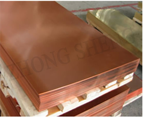 Κατηγορία C10300 Χαλκός 400x100x6mm Χάλκινη πλάκα για γείωση και γείωση Μονάδα 2 mm