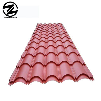 Ζινκ Επιχρισμός 20-275g/m2 0,35mm 0,6mm Κόκκινες τιμές IBR Λευκές σιδερένιες πλάκες στέγης PPGI κυματοειδείς πλάκες στέγης Ανεκτικότητα ± 1%