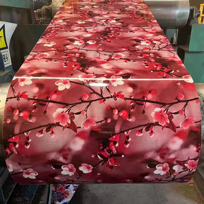 ASTM Standard Hot Dip PPGI PPGL Coil Printed Steel Sheets Rate Coated PPGI Pre Painted Steel Coil with Coil ID 508/610mm (Προχρωματισμένο ατσάλινο κύλινδρο με αναγνωριστικό αριθμό κύλινδρου 508/610mm)