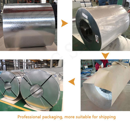 ASTM/AISI/SGCC/CGCC/TDC51DZM/TDC52DTS350GD/TS550GD/DX51D Z Q195-q345 0,5*1200 40g Μεγάλο σφαιρίδιο ψευδαργύρου GI Ζυθοποιημένη τροχιά χάλυβα