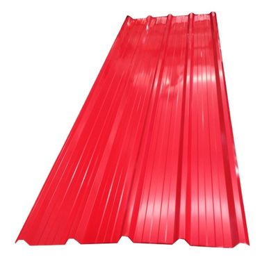 0.47 mm Ζυγισμένα φύλλα οροφής Χρωματιστά κυματοειδή φύλλα οροφής πλάτος κατά παραγγελία