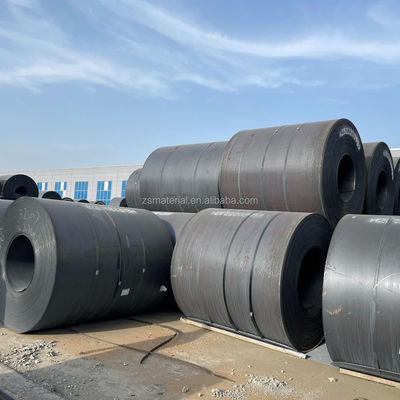 Ατσάλι BS Standard Hot Rolled Carbon Steel Coil ASTM A36 Q235 S235jr Q345B με μαύρη επιφάνεια