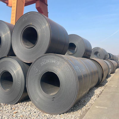Ατσάλι BS Standard Hot Rolled Carbon Steel Coil ASTM A36 Q235 S235jr Q345B με μαύρη επιφάνεια