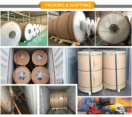 50mm-1600mm πλάτος RAL 3003 RAL3004 χρωματικά επικαλυμμένο αλουμινένιο περιτύλιγμα σε θερμοκρασία O H112 για ανθεκτικά προϊόντα