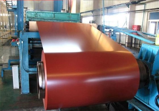 Διακοσμητική επιφάνεια ψευδαργύρου 100g AISI Dx51d Χρωματικά επικαλυμμένα γαλβανισμένα PPGL PPGI Προχρωματισμένα σιδηροτροχιά για οικιακές συσκευές