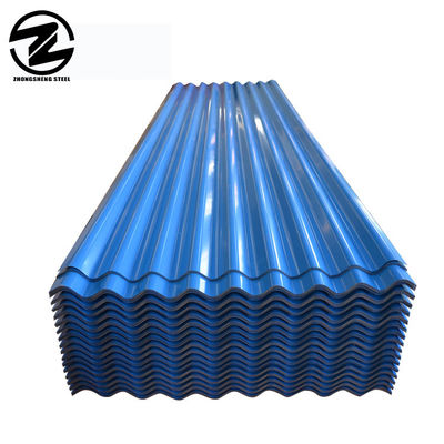 1800-2000mm μήκος SGCC/SGCH/JIS/DX PPGI Az30-150g Ζυγισμένο/Προχρωματισμένο/Gi/Χρωματιστή επίστρωση από χάλυβα κυματοειδή φύλλα