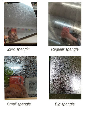 DX51D 30g Ζινκ Coating Regular Spangle GI Ζυθοποιημένη τροχιά από χάλυβα με πιστοποιητικό Sirm και πάχος 0,12-6mm