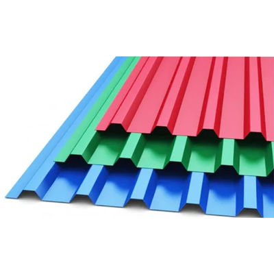 DX51D GI Ppgl ibr ppgi μέταλλο Ζυγισμένο κυματοειδές χρώμα επικαλυμμένο Πίνακα οροφής από χάλυβα με μήκος 2001-3600mm