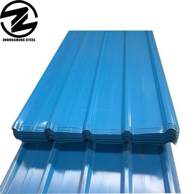 DX51D GI Ppgl ibr ppgi μέταλλο Ζυγισμένο κυματοειδές χρώμα επικαλυμμένο Πίνακα οροφής από χάλυβα με μήκος 2001-3600mm