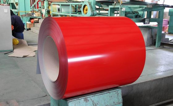 914mm PPGI RAL 9003 RAL 5052 Χρωματικά επικαλυμμένο γαλβανισμένο σιδηροτροχείο με βάρος και μήκος όπως το ζητάτε