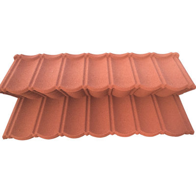 Υλικό PVC και βάρος 2,7 kg/τ.μ. Μπλε ανθεκτικό στην εξασθένιση πέτρινο επιχρισμένο μεταλλικό κεραμίδιο οροφής με υψηλή αντοχή