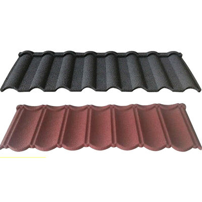 Υλικό PVC και βάρος 2,7 kg/τ.μ. Μπλε ανθεκτικό στην εξασθένιση πέτρινο επιχρισμένο μεταλλικό κεραμίδιο οροφής με υψηλή αντοχή