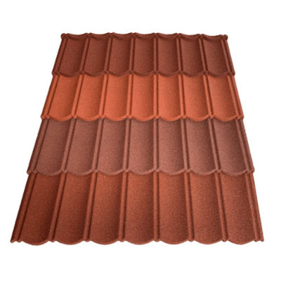Υλικό PVC και βάρος 2,7 kg/τ.μ. Μπλε ανθεκτικό στην εξασθένιση πέτρινο επιχρισμένο μεταλλικό κεραμίδιο οροφής με υψηλή αντοχή
