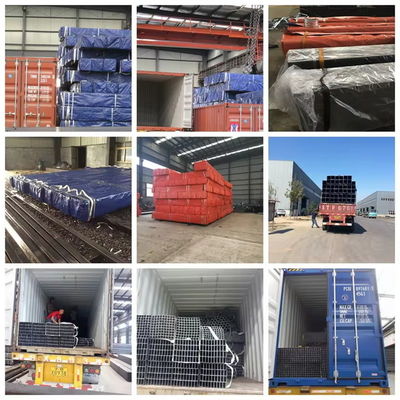 Επαγγελματική σκαλωσιά Q235 120x120mm Μέγεθος 6m μήκος GI Ζυγισμένος τετραγωνικός σωλήνας για δομή κατασκευής