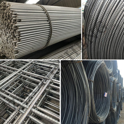 Σιδηροπλαστική ASTM A615 Grade 60 Ss400 S355 Hrb335 Hrb400 Hrb500 Ζεστόσφαιρικη σιδηροπλαστική ράβδος σιδήρου για κατασκευές κτιρίων