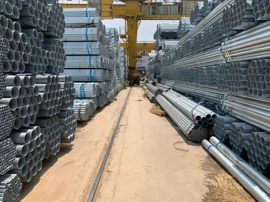 Στρογγυλό τομή ASTM A106 Sch 40 ERW GI Ζυγισμένος σωλήνας χάλυβα με ανοχή ± 1%