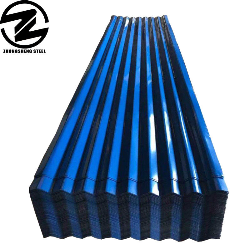 Z30-275g Ζινκ επικάλυψη 26 28 30 μεγέθους Προχρωματισμένο Ζυγισμένο PPGI Σιδηρούνιες κυματοειδείς φύλλα οροφής για το έργο σας