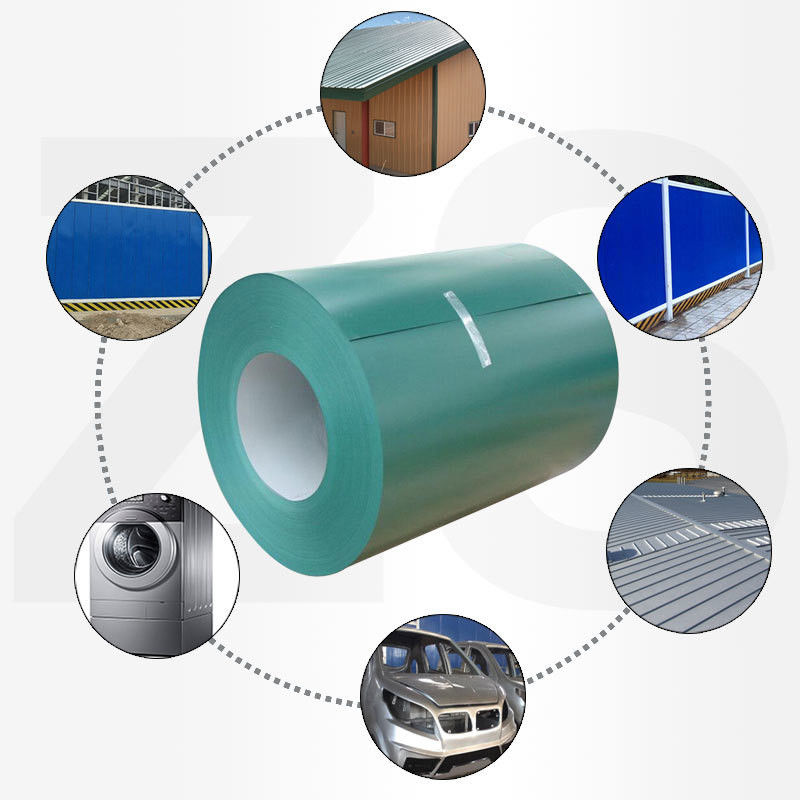 Υπηρεσία κοπής ASTM/AISI/SGCC/CGCC/TDC51DZM/TDC52DTS350GD/TS550GD/DX51D Z Q195-q345 Λευκό RAL 9003 Matt PPGI Σιδηροτροχείο
