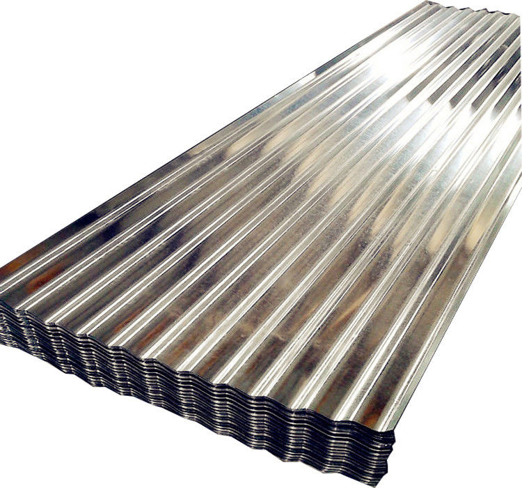 600-1100mm πλάτος 0,5-0,8mm πάχος Προσαρμοσμένο ζεστό ζευγάρι επικαλυμμένο με ψευδάργυρο CGI κυματοειδές γαλβανισμένο χάλυβα οροφή φύλλο για πλακάκια
