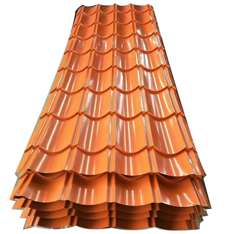 0.2mm 1.0mm Πραγματικό πλάτος 608mm 760mm 820mm 900mm 950mm 960mm 1025mm Χρωματισμένο επίστρωμα Co για πλήρη σκληρότητα