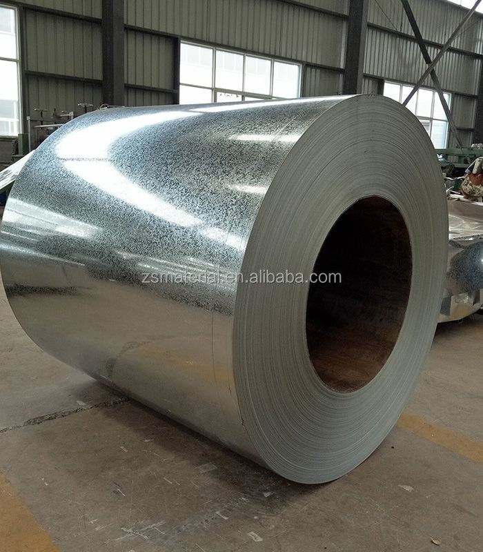 Πώληση χάλυβα με βάση το ψυχρό έλασμα DX51D JIS ASTM A653 SS340 Ζαλβανισμένη τροχιά θερμής βύθισης με κανονικό μεγάλο σπάνγκελ