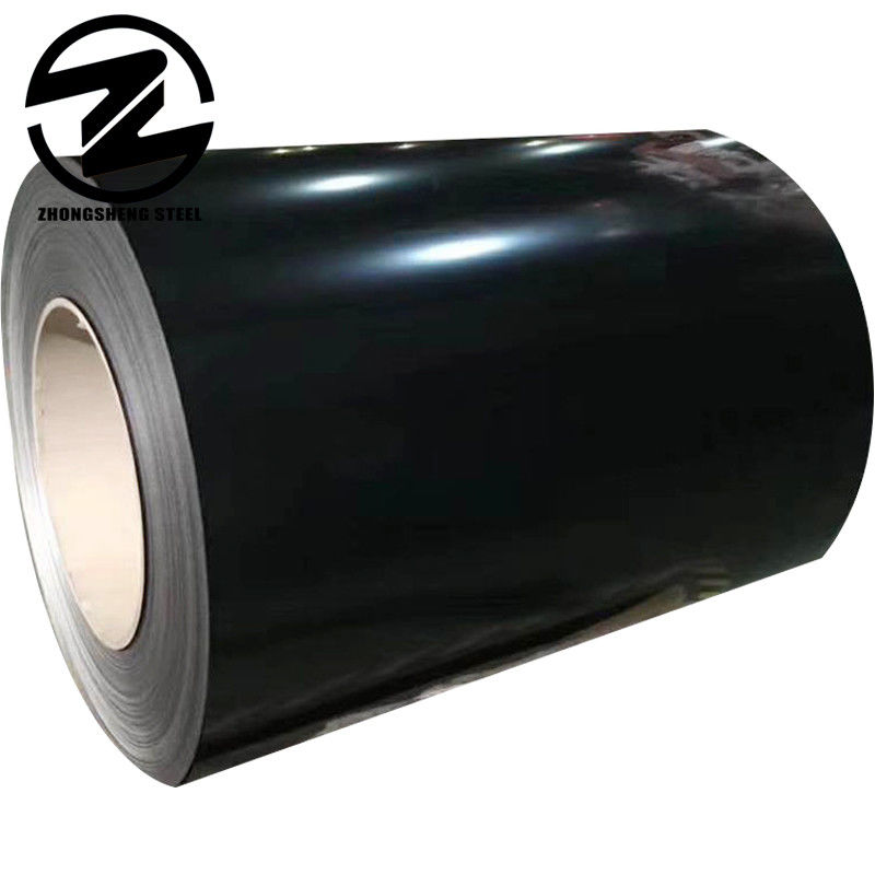 508mm Coil ID RAL7021 RAL7024 Χρωματική ρυτίδα Προχρωματισμένη γαλβανισμένη τροχιά PPGI Ατσάλινη τροχιά για πρότυπα