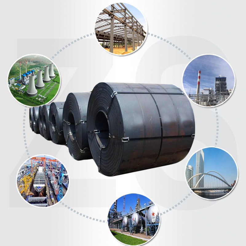 Προσαρμοσμένο μέγεθος ζεστό τυλιγμένο carbon steel coil για το κτίριο και το σωλήνα